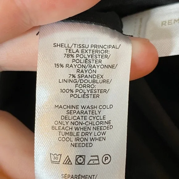 Ann Taylor Womens Tailored Career Blazer Size 8 Black Classic Timeless Office - Picture 6 of 11